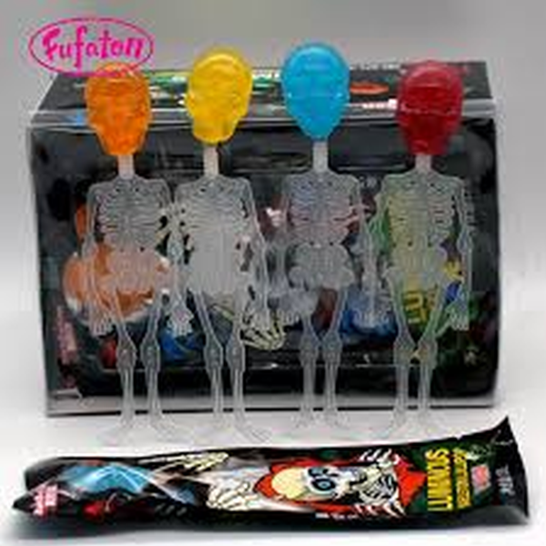LUMINOUS SKELETONLOLLIPOP 10 G.