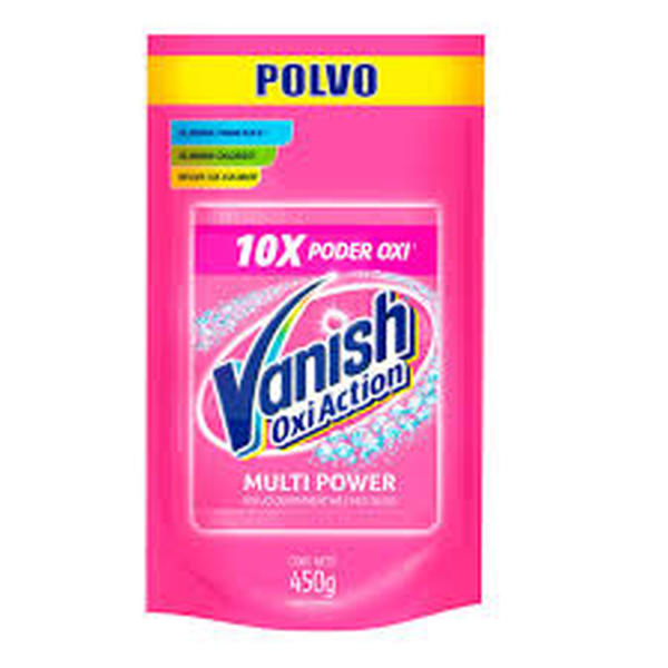 DETERGENTE EN POLVO VANISH 450G POTENCIADOR DE LAVADO EN POLVO