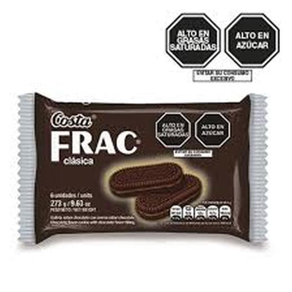 GALLETAS COSTA FRAC CLASICA 6 UNIDADES. GALLETAS SABOR CHOCOLATE CON CREMA