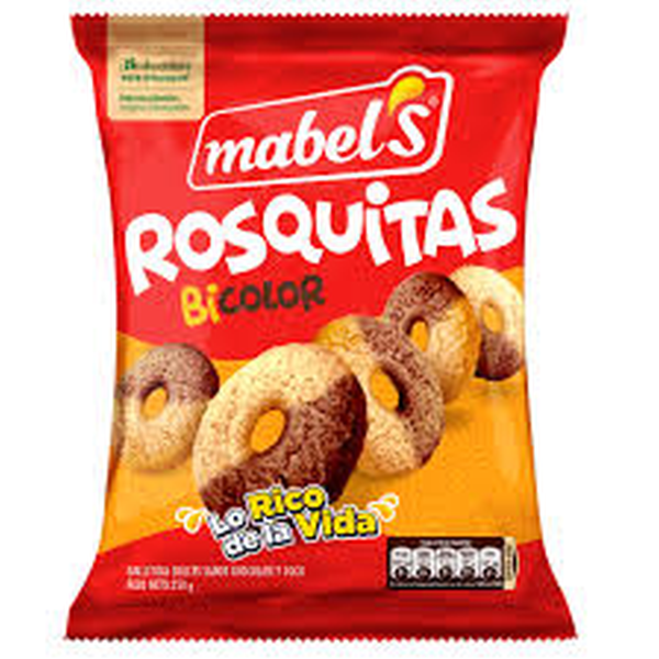 GALLETAS ROSQUITAS MABEL'S 250 G. BI COLOR