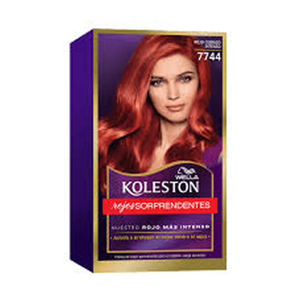 TINTE WELLA KOLESTON 7744 ROJO ARDIENTE 2 PIEZAS