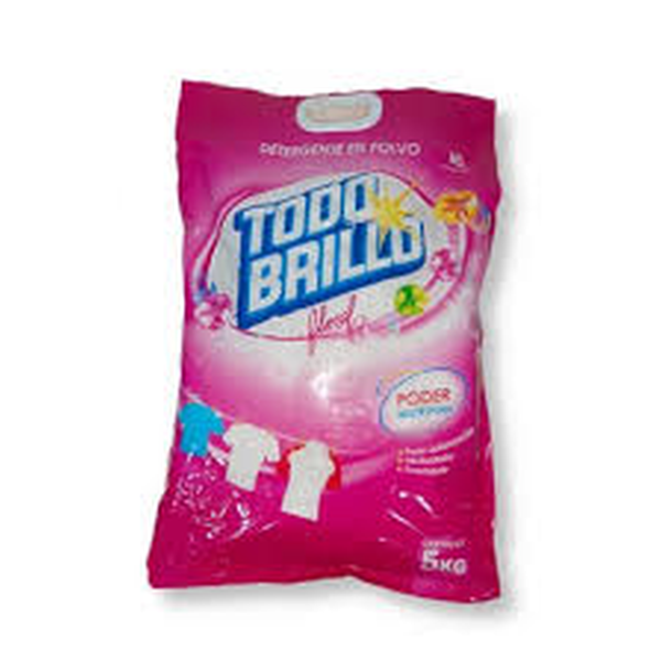 DETERGENTE EN POLVO TODO BRILLO 5KG FLORAL