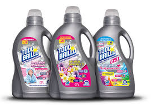 DETERGENTE LIQUIDO TODO BRILLO 800ML ROPA BEBE Y DELICADA