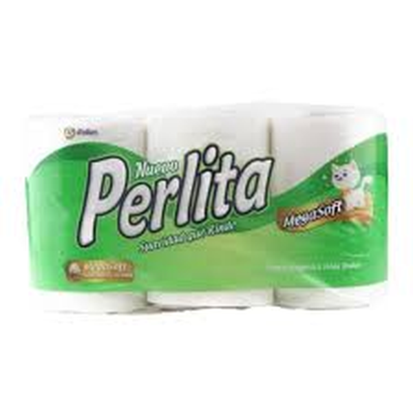 PAPEL HIGIENICO PERLITA 12 UNIDADES DOBLE HOJA