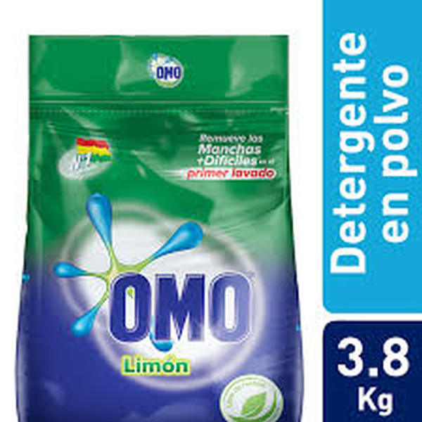DETERGENTE UNILEVER 3 8KG OMO LIMON CON BICARBONATO