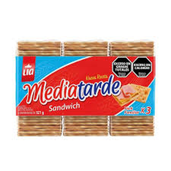 GALLETAS LIA 321 G. MEDIA TARDE SANDWICH