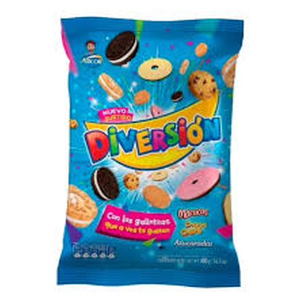 GALLETAS DIVERSION CON MUCUCAS 400 G.