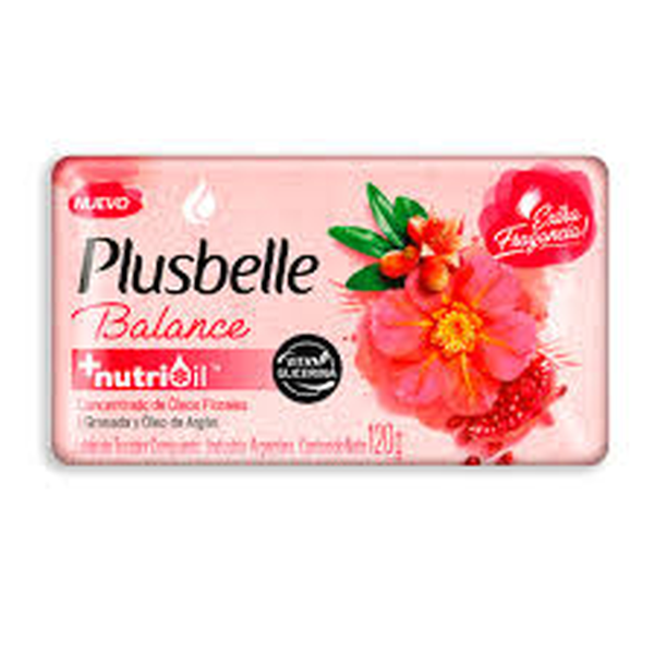 JABONCILLO PLUSBELLE 120 G. GRANADA Y OLEO DE ARGAN