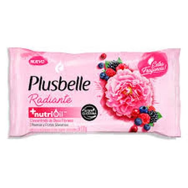 JABONCILLO PLUSBELLE 3X120 G. PEONIAS Y FRUTOS SILVESTRES