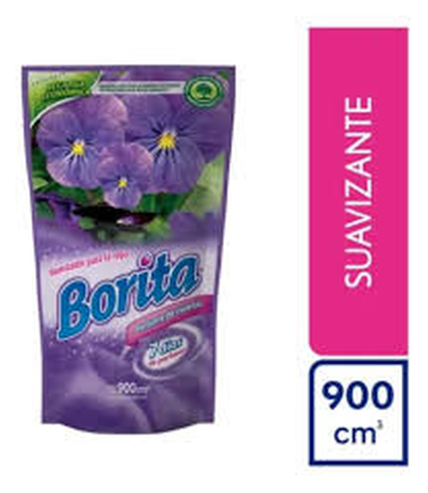 JABON LIQUIDO SEANZ 900CM BORITA SUAVIZANTE PARA ROPA PERFUMES DE VIOLETAS