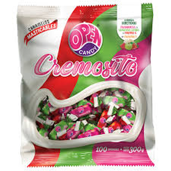 CARAMELOS CREMOSITO OPEN CANDY 100 UNIDADES