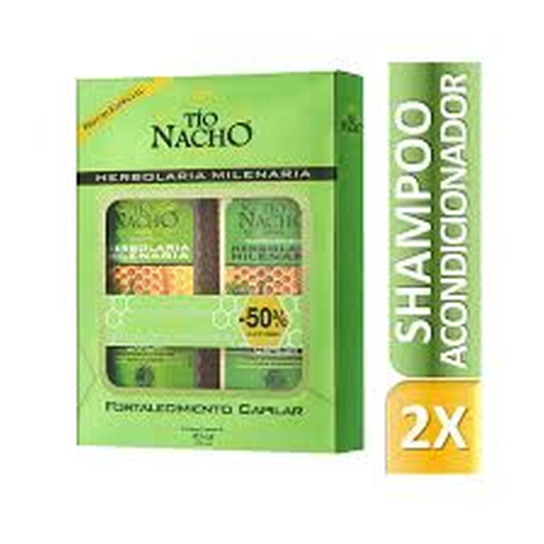PACK SHAMPOO + ACONDICIONADOR TIO NACHO 415ML FORTALECIMIENTO CAPILAR