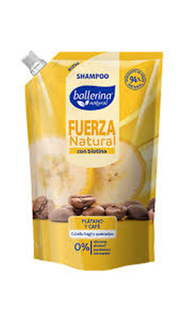 SHAMPOO BALLERINA NATURAL 750ML PLATANO Y CAF?
