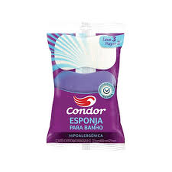 ESPONJA PARA BA?O CONDOR 3 UNIDADES