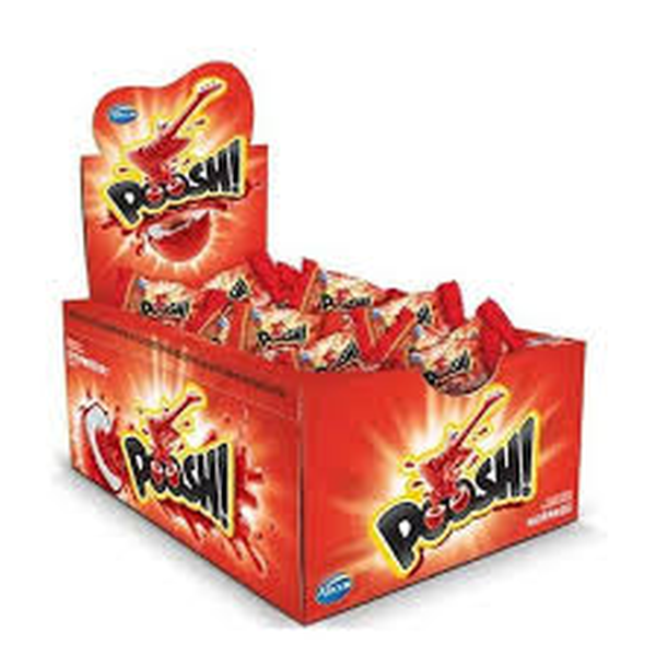 CHICLE BOLA POOSH! SABOR MORANGO 200 G.