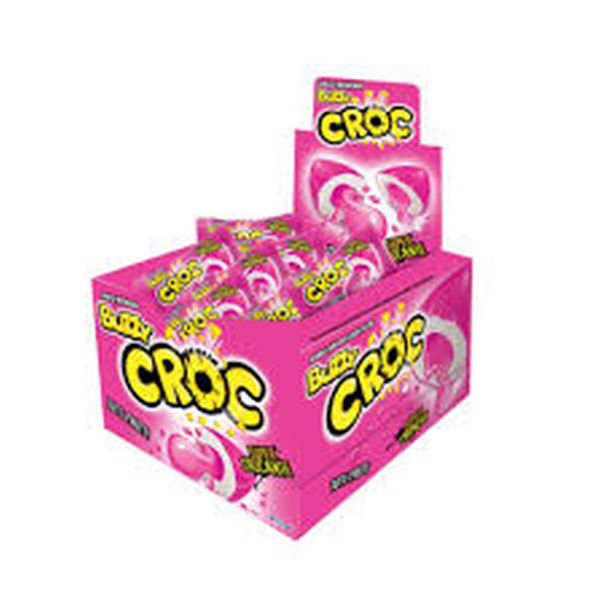 CHICLES BUZZY CROC 172 G. SUPER CROCANTE SABOR FRUTILLA/FRESA